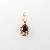 Подвеска золото 585, общий вес - 0.66 г, чистый вес - 0.353 г