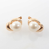 Серьга золото 585, общий вес - 2.19 г, чистый вес - 1.49 г