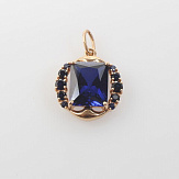 Кулон золото 585, общий вес - 2.37 г, чистый вес - 1.204 г