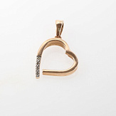 Подвеска золото 585, общий вес - 1.51 г, чистый вес - 1.47 г